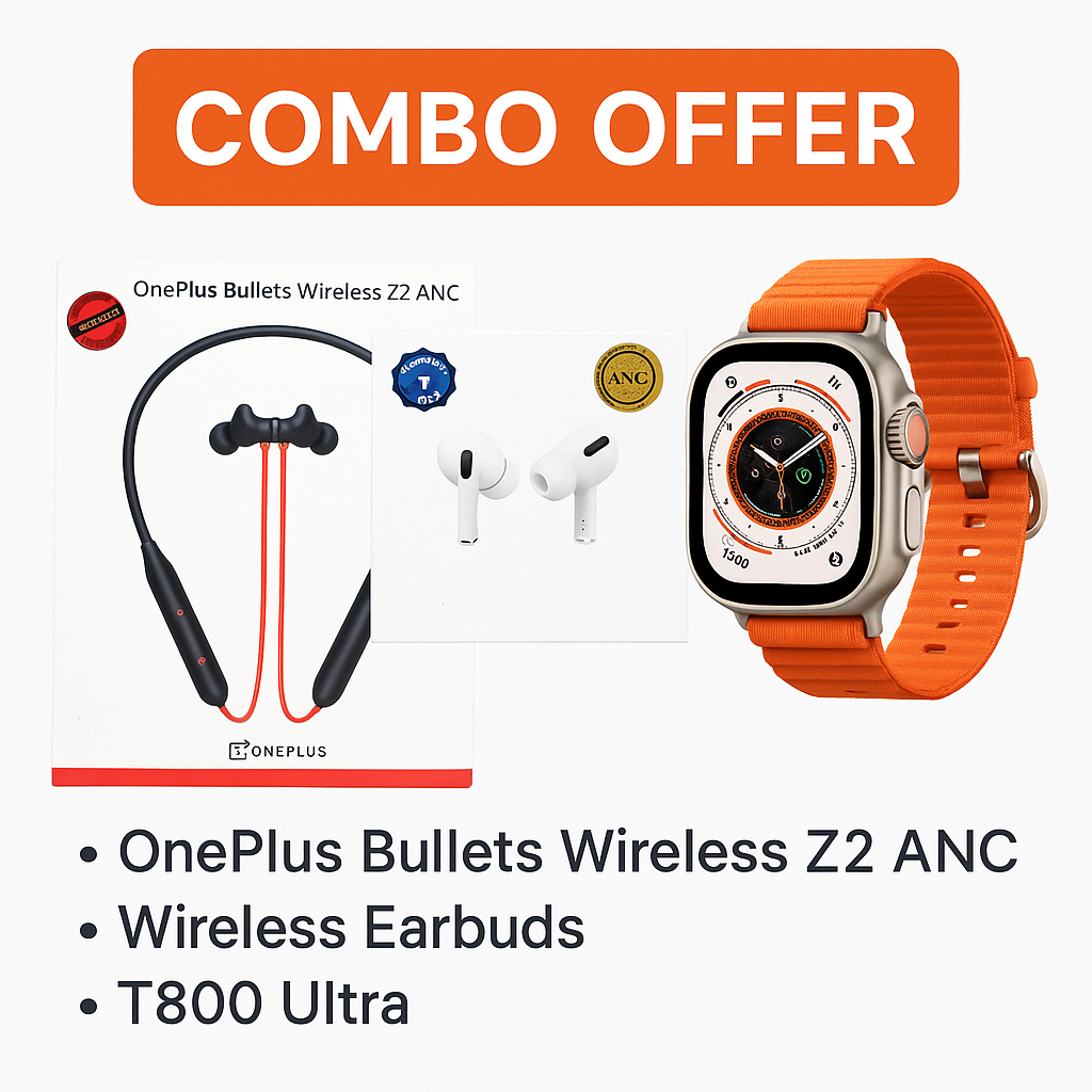 Smart Watch + Earbuds + Neckband